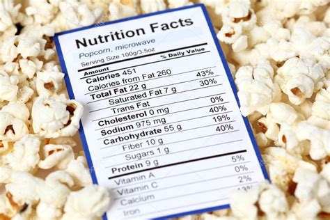 How much fat is in natural popcorn - calories, carbs, nutrition